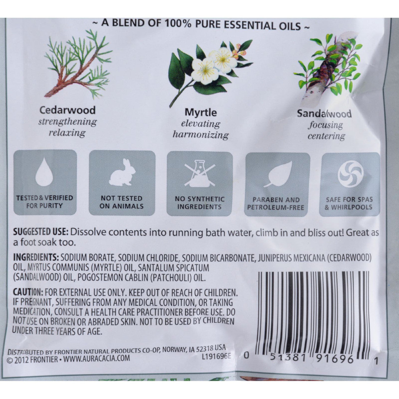 Aura Cacia Meditation Mineral Bath (6x2.5 Oz)