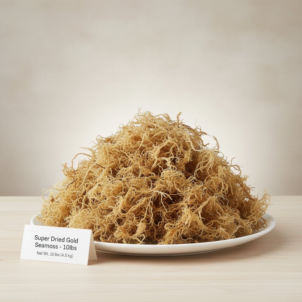 Super Dried Gold Seamoss - 10lbs